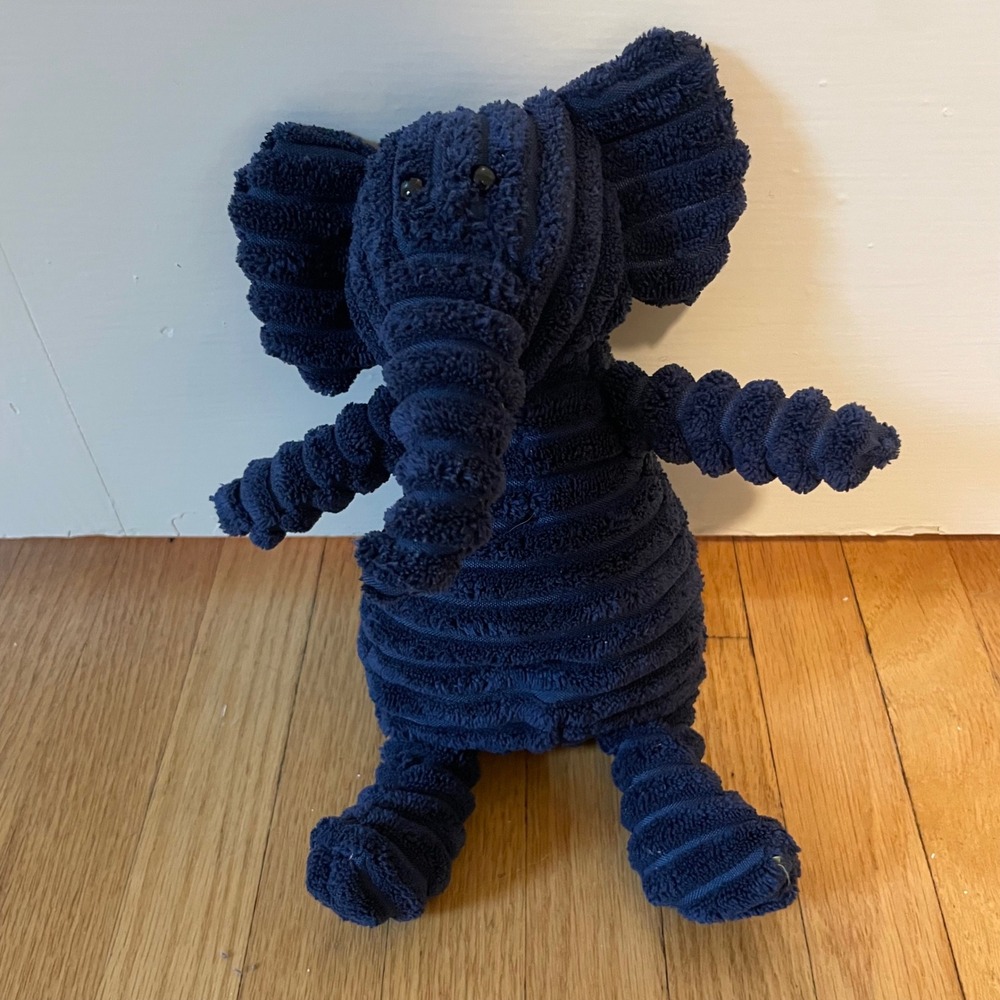 Jellycat Cordy Roy Elephant Plush 10" Navy Blue